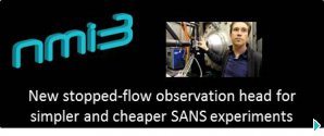 New stopped-flow observation head for simpler and cheaper SANS experiments
