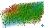 Micromagnetic simuation of large arrays of nanowires